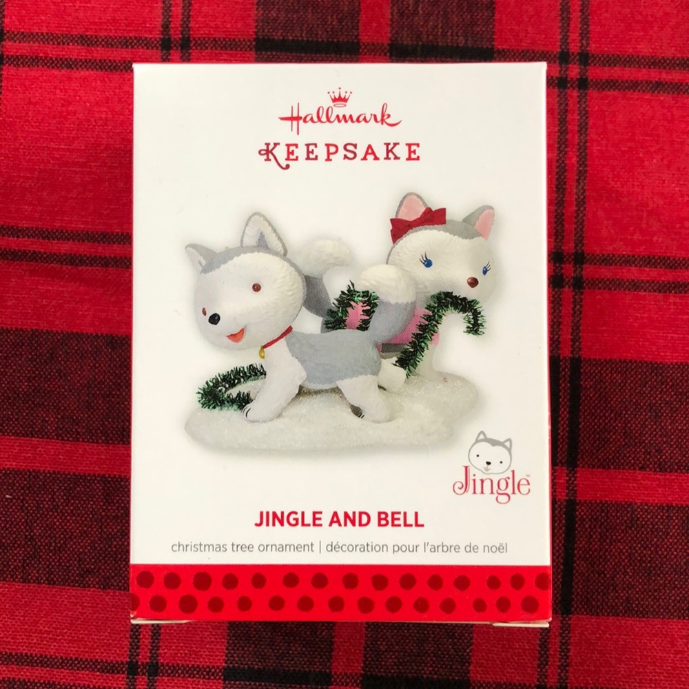 2013 Hallmark Keepsake Christmas Ornament.  Husky Jingle and Bell